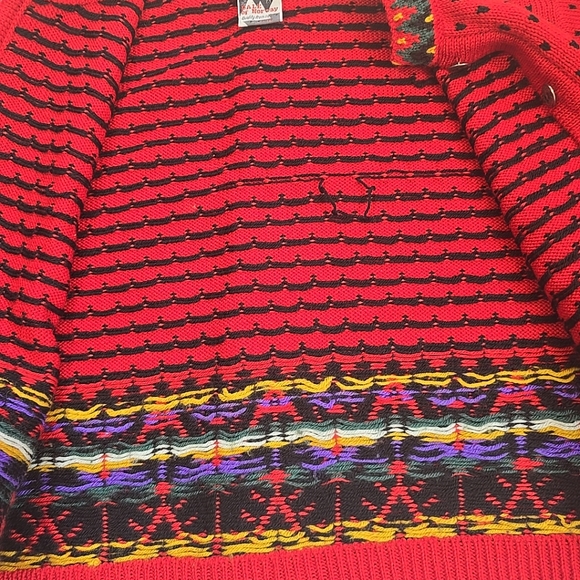 Dale Of Norway Womens Nordic Red Patterned Cardigan Size L Beauty!! - Picture 11 of 12